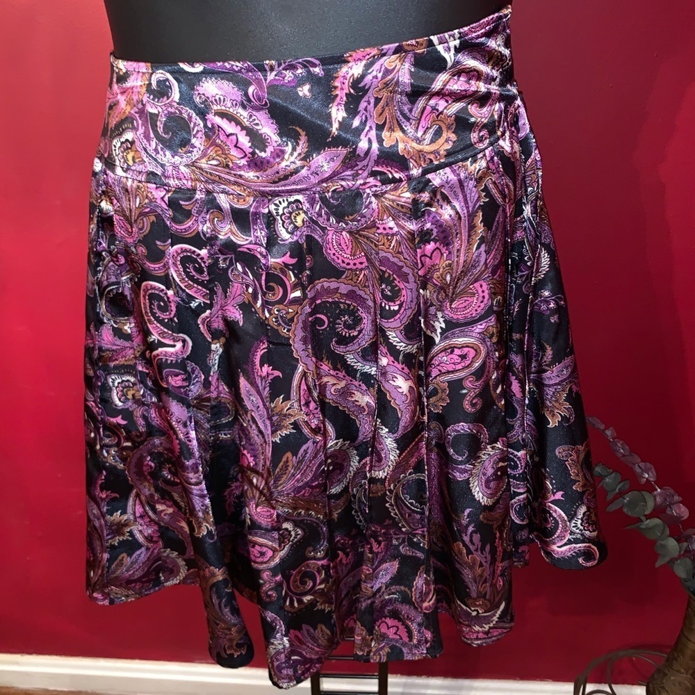 WORTHINGTON PETITE PAISLEY PLEATED SKIRTS SIZE 4P